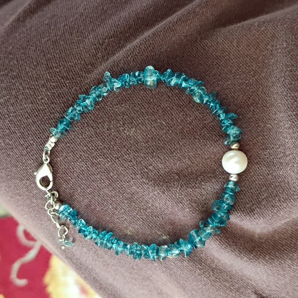 Genuine London Topaz Gemstone Bracelet
